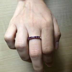 Amethyst Solid Silver Ring